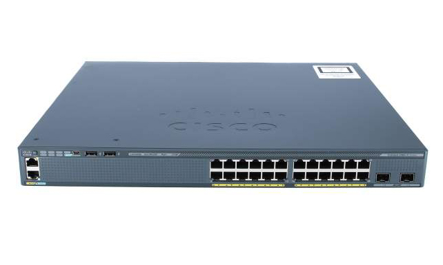 WS-C2960X-24PD-L, Báo giá phân phối WS-C2960X-24PD-L 24 GigE PoE 370W, 2 x 10G SFP+, LAN Base