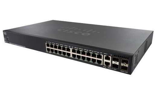 Cisco SG350X-24-K9-EU, Cisco SG350X-24-K9-EU - Cisco SG350X-24 24-port Gigabit Stackable Switch