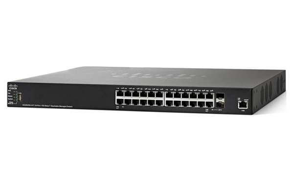 Cisco SG350X-24MP-K9-EU, Cisco SG350X-24MP-K9-EU - Cisco SG350X-24MP 24-port Gigabit POE Stackable Switch