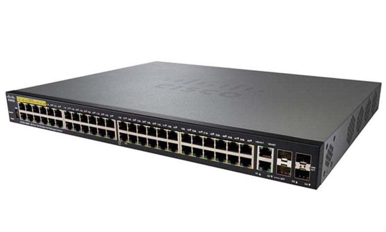 Cisco SG350X-48P-K9-EU, Cisco SG350X-48P-K9-EU - Cisco SG350X-48P 48-port Gigabit POE Stackable Switch