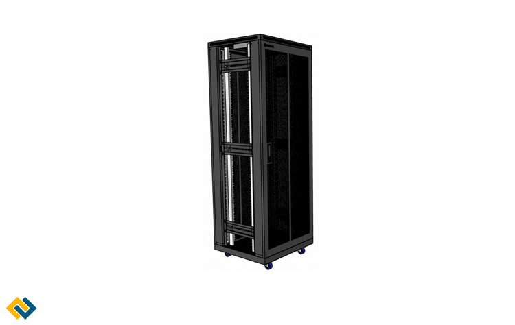 Tủ RACK 42U D600, UNR-42UD600, 2 cửa lưới mẫu mới giá tốt, Tủ Rack 42U ...