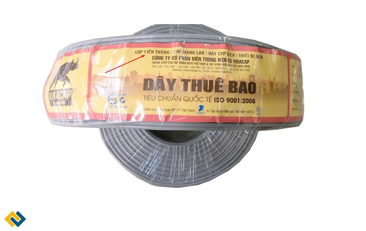 Dây điện thoại 2x2x0.5 vinacap, Dây điện thoại 2x2x0.5 vinacap chính hãng