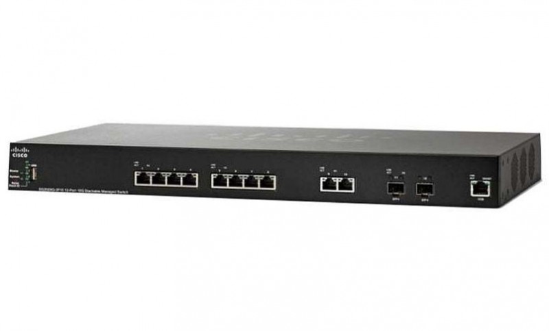 Cisco SG350XG-2F10-K9-EU, Cisco SG350XG-2F10-K9-EU - Cisco SG350XG-2F10 12-port 10GBase-T Stackable Switch