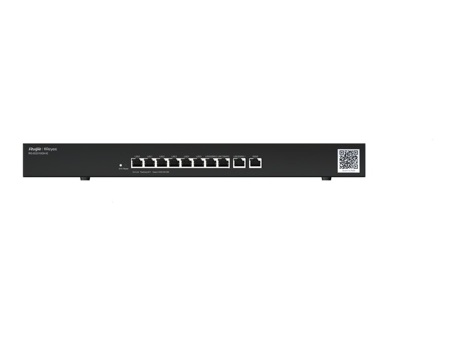 Router Ruijie RG-EG310GH-E, Router Ruijie RG-EG310GH-E – 10 cổng, rack 1U, 1,5 Gbps, 350 máy khách
