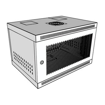 Tủ Rack 6U D400 màu trắng
