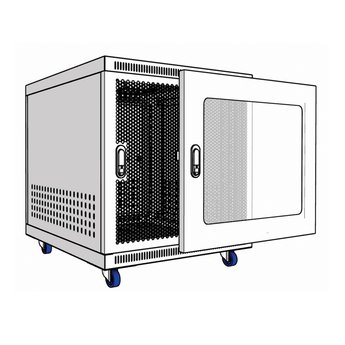 Tủ mạng 10U sâu 500MK màu trắng