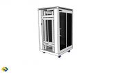 Tủ Rack 20U sâu 600 màu trắng