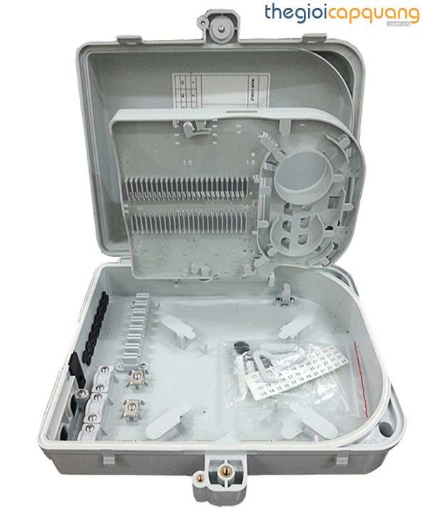 Hộp phối quang ODF 16FO đầy đủ phụ kiện Hộp phối quang ODF 16FO đầy đủ phụ kiện