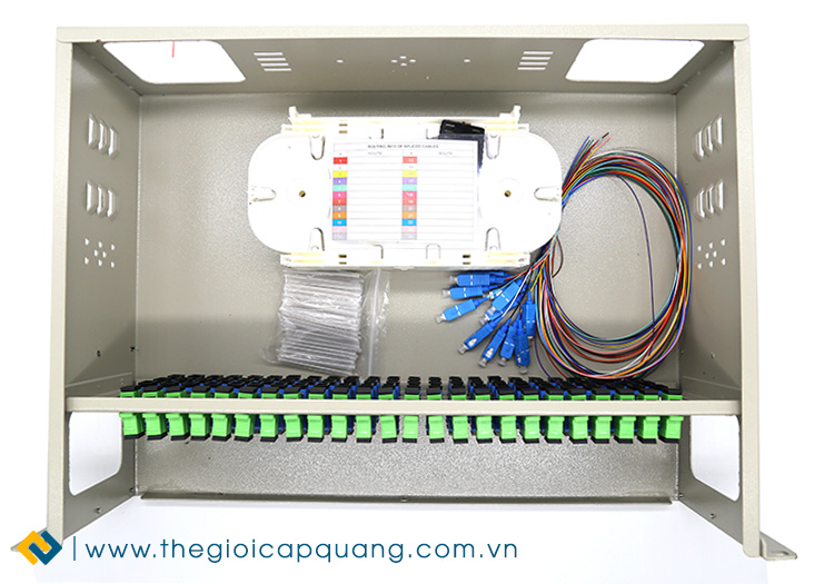 Hộp phối quang ODF 96FO đầy đủ phụ kiện