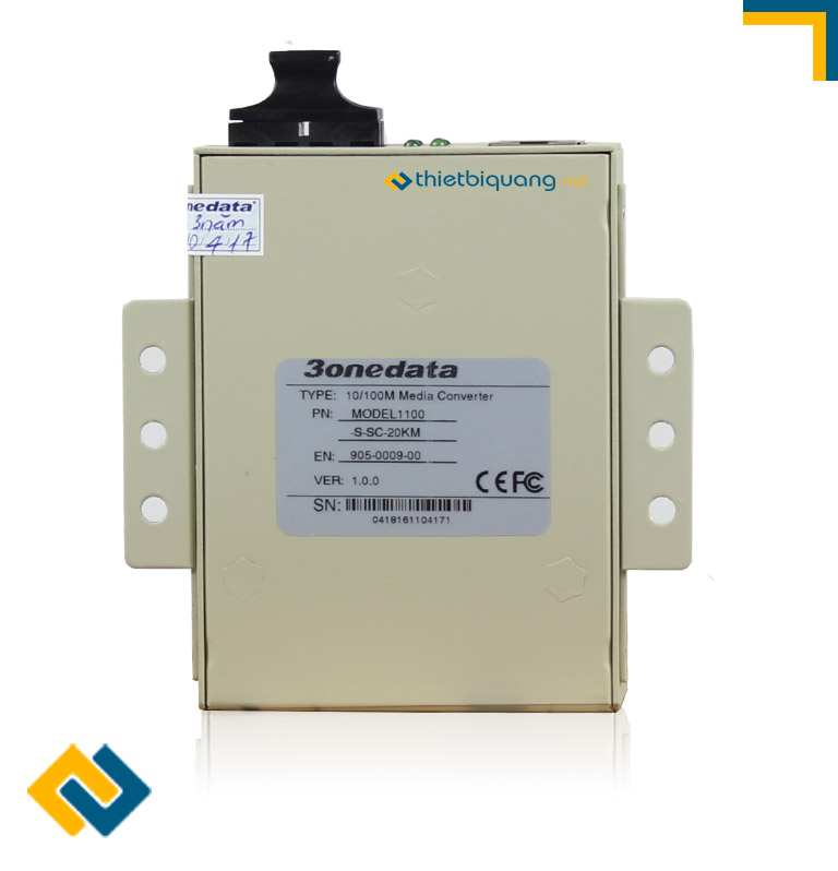 Thông tin sản phẩm ở mặt sau Converter