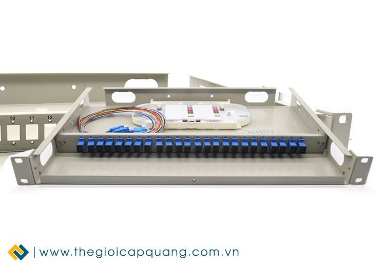 Hộp phối quang ODF 24FO lắp rack Hộp phối quang ODF 24FO lắp rack