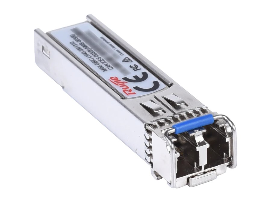 Góc chéo bên trái của MINI-GBIC-LH40-SM1310, ảnh Ruijie