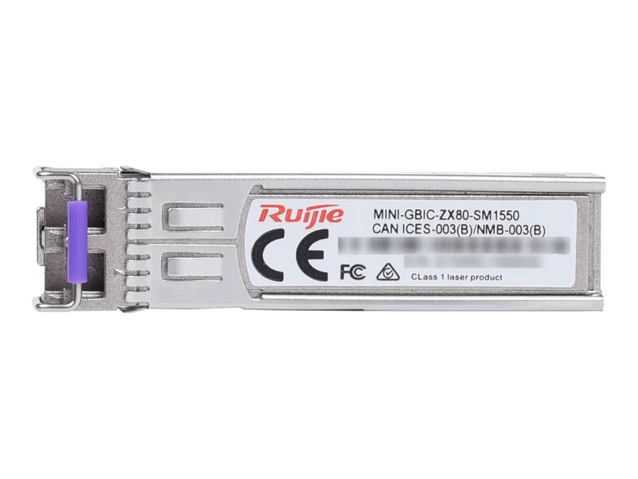 MINI-GBIC-ZX80-SM1550 nhìn ngang, ảnh do Ruijie công bố