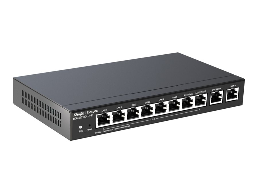 RG-EG310GH-P-E nhìn chếch bên phải, ảnh do Ruijie công bố