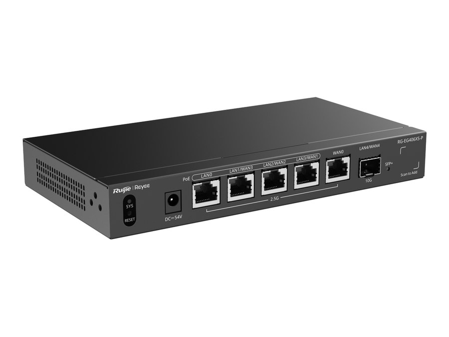 RG-EG406XS-P nhìn chếch bên trái, ảnh do Ruijie công bố