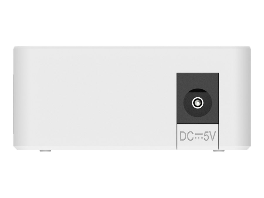 Cạnh có cổng nguồn DC của RG-ES05F, ảnh hãng