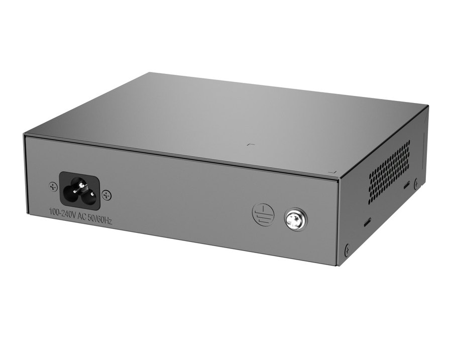 Switch Ruijie RG-ES110F-P, ảnh mặt sau nhìn chếch của hãng