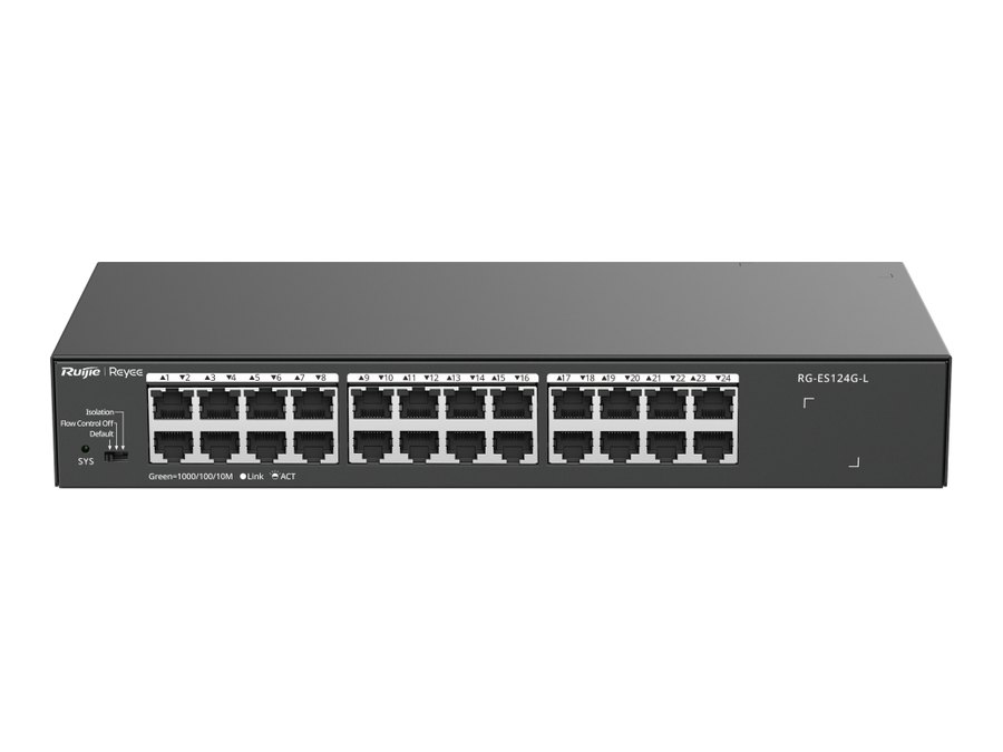Switch Ruijie RG-ES124G-L, ảnh mặt trước của hãng