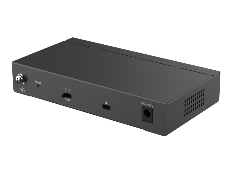 Phía sau RG-ES206GS-P, ảnh chụp chếch của Ruijie