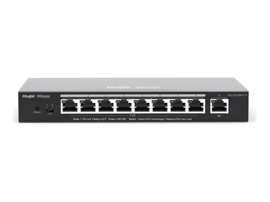 Mặt trước RG-ES209GC-P, ảnh hãng công bố