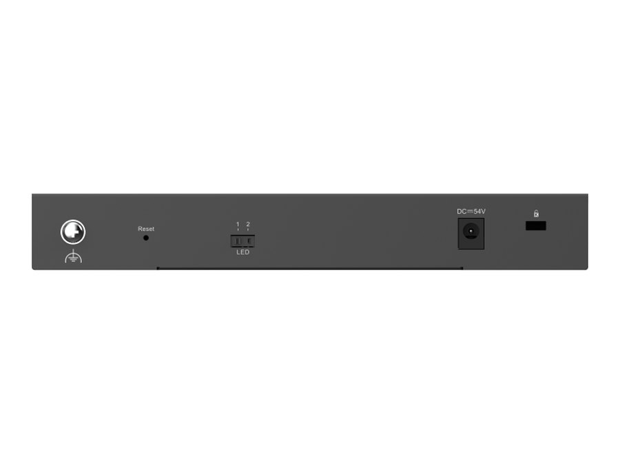 RG-ES210GS-P nhìn thẳng mặt sau, ảnh hãng