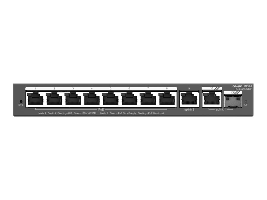 Mặt trước RG-ES210GS-P, ảnh của Ruijie