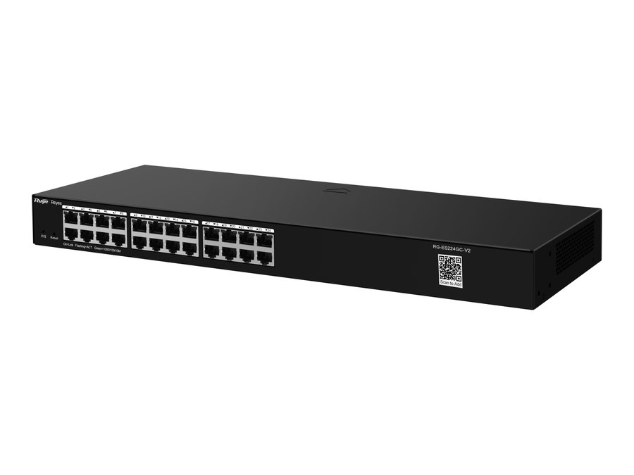 RG-ES224GC-V2 nhìn nghiêng phía trước, ảnh hãng
