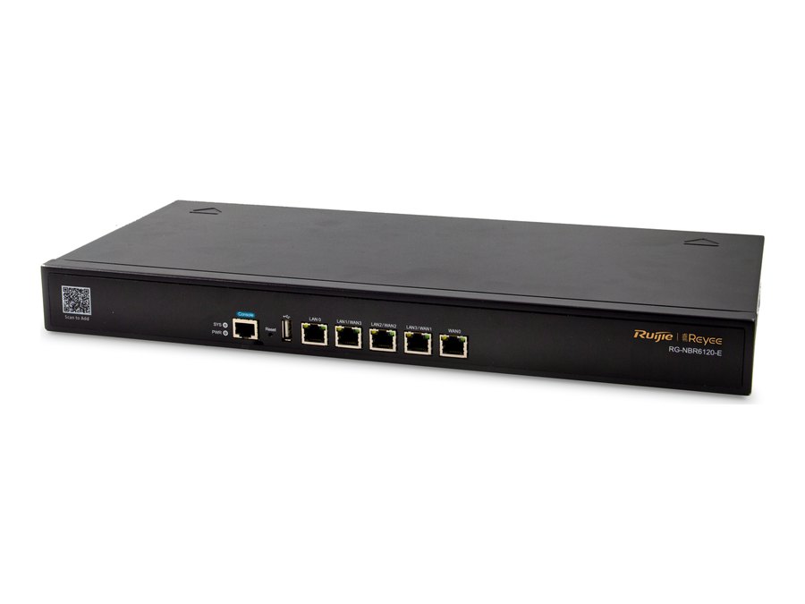 RG-NBR6120-E chụp chếch mặt trước, ảnh của Ruijie