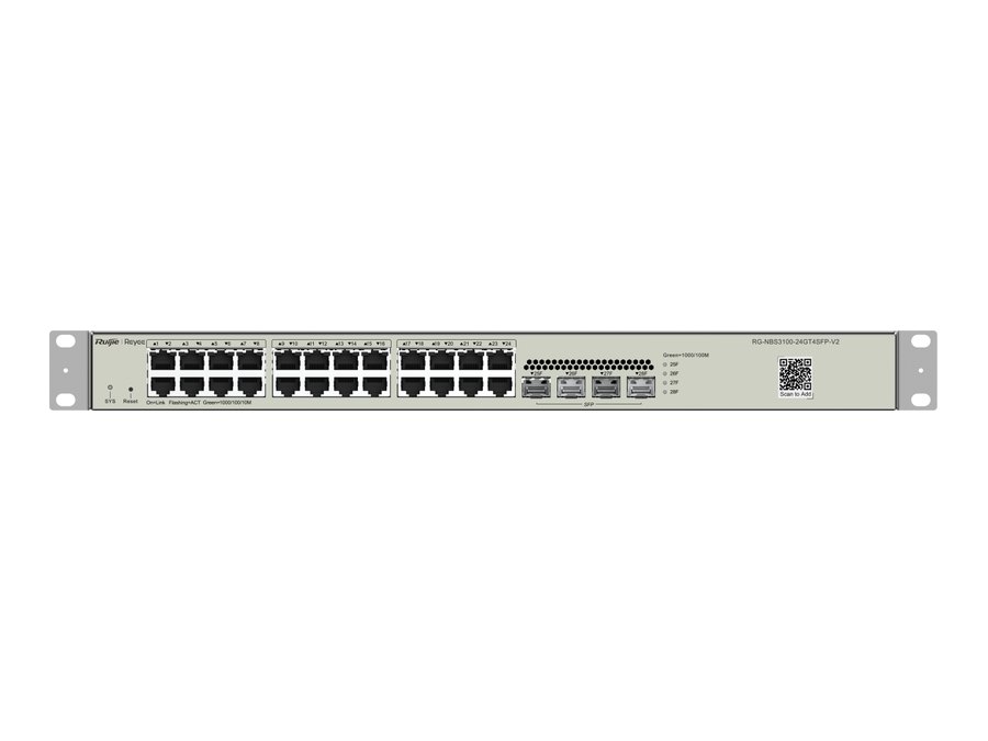 Mặt trước switch RG-NBS3100-24GT4SFP-V2, ảnh của Ruijie