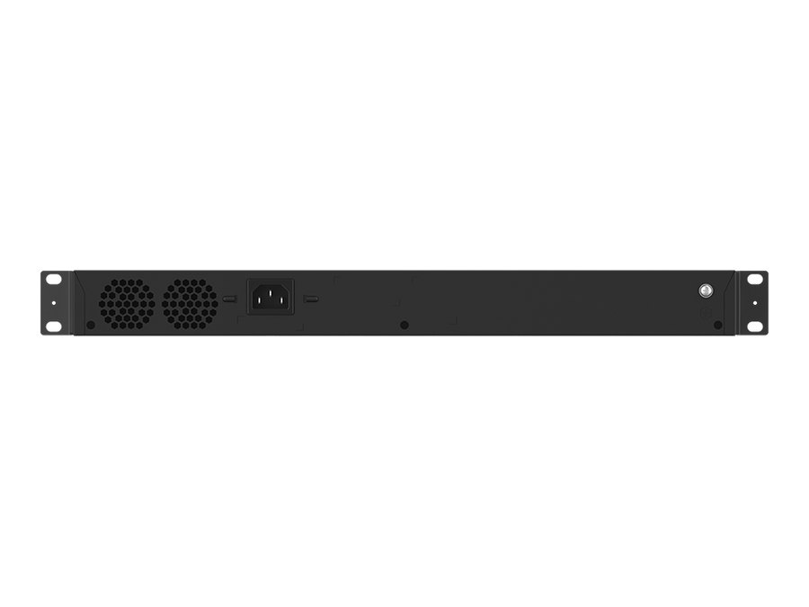 Mặt sau RG-NBS3100-48GT4SFP-P với quạt và ổ nguồn, ảnh Ruijie