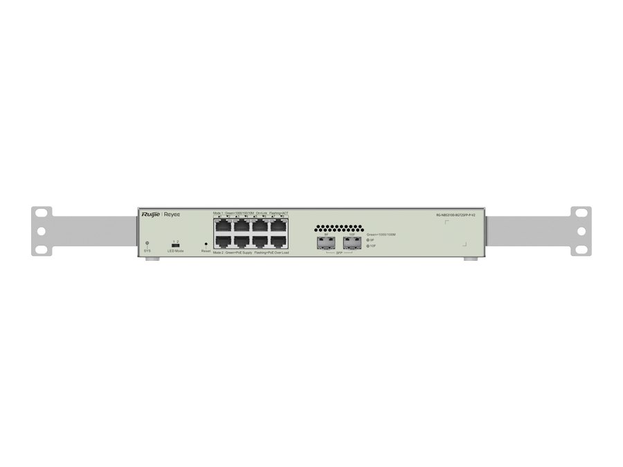 RG-NBS3100-8GT2SFP-P-V2 chụp chính diện, ảnh hãng