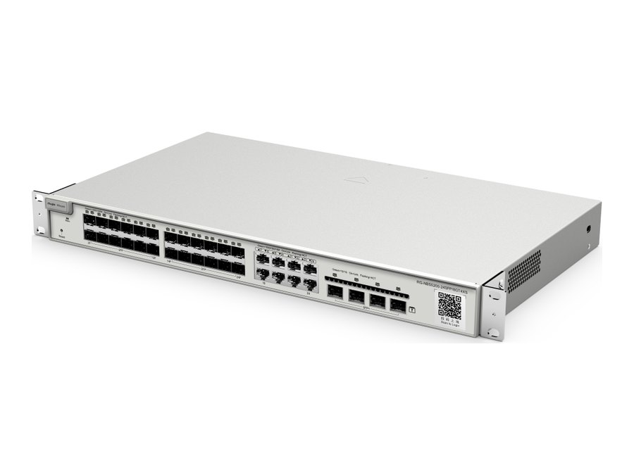 RG-NBS5200-24SFP/8GT4XS nhìn xiên từ góc phải, ảnh hãng