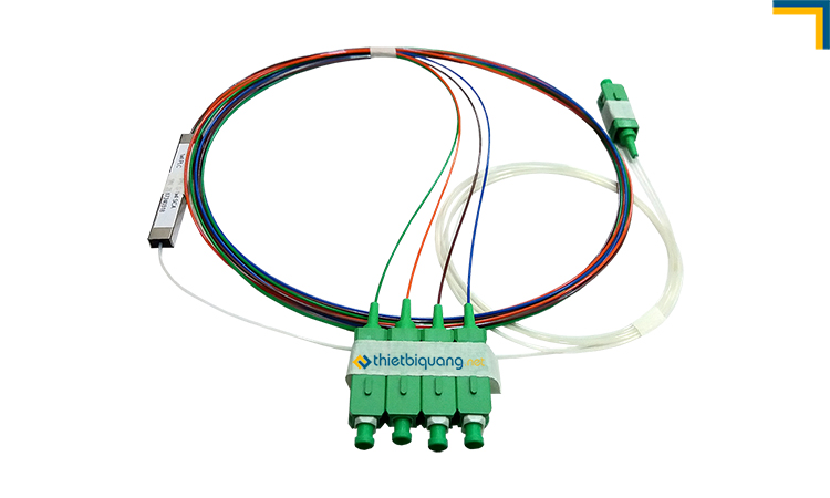 Hình ảnh bộ chia tách quang Splitter 1x4 Hình ảnh bộ chia tách quang Splitter 1x4
